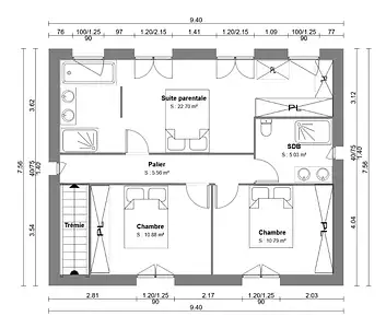 Maison neuve, 110 m²