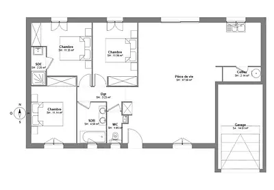 Maison neuve, 95 m²