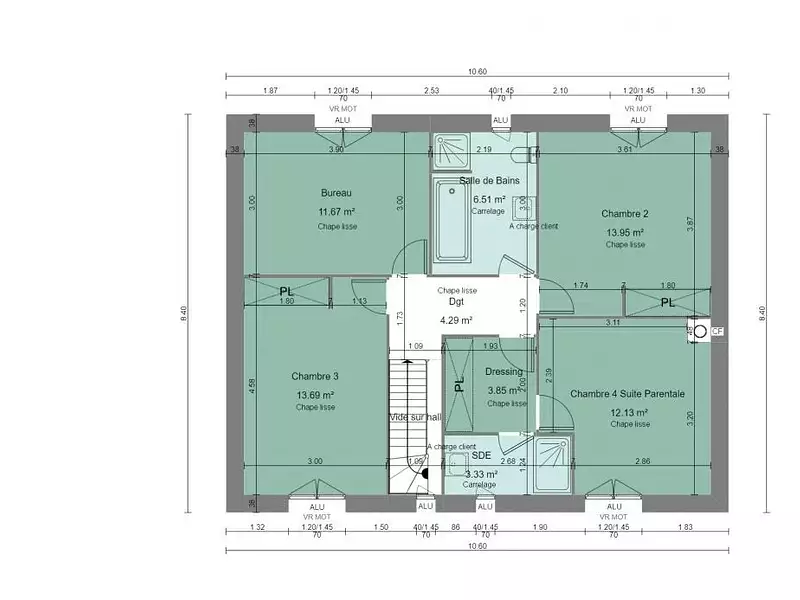 Maison neuve, 142 m² - Villejust (91140)