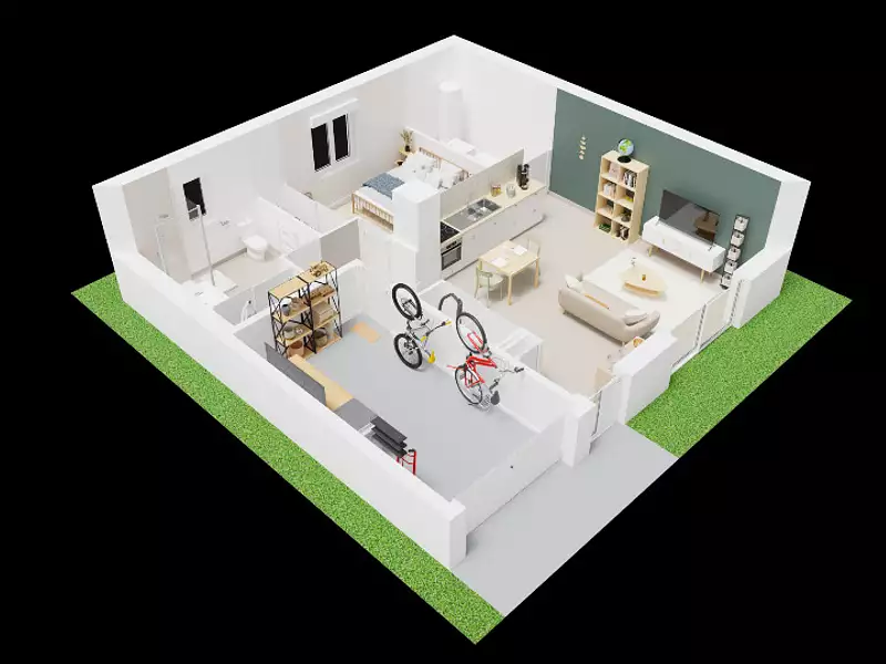 Maison neuve, 50 m² - Corbeil-Essonnes (91100)