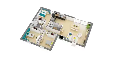 Maison neuve, 83 m²