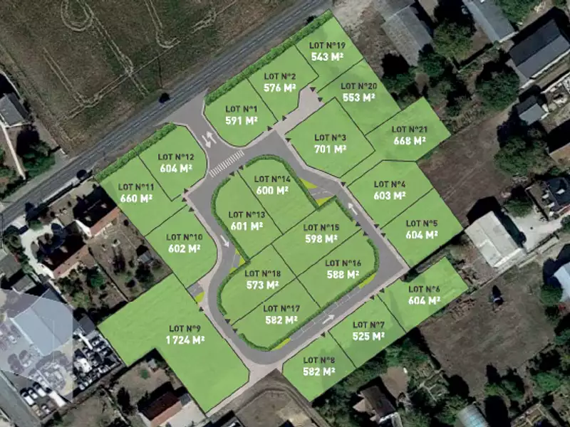 Terrain à bâtir, 576 m² - Sougy (45410)