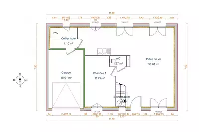 Maison neuve, 100 m²