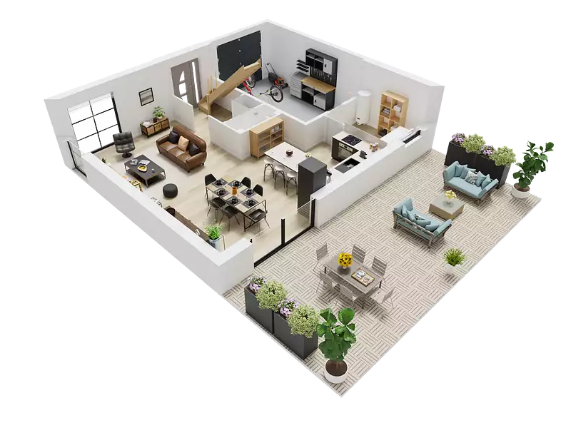 Maison neuve, 95,6 m² - Thaon (14610)
