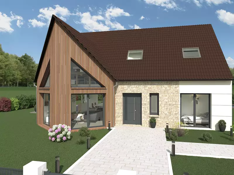 Maison neuve, 110,01 m² - Ô-de-Selle (80160)