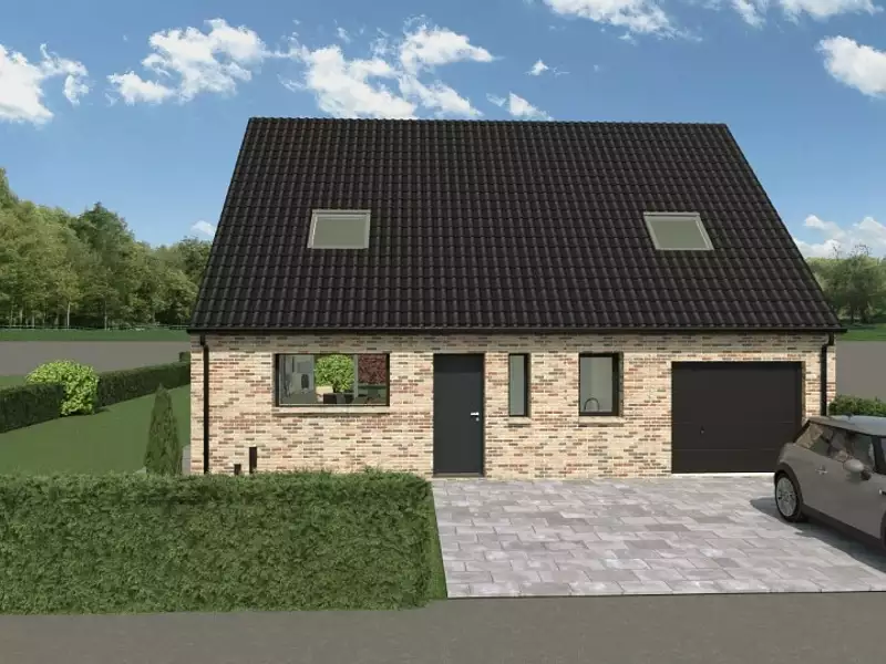 Maison neuve, 100 m² - Steenvoorde (59114)