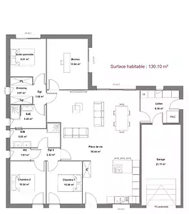 Maison neuve, 130 m²