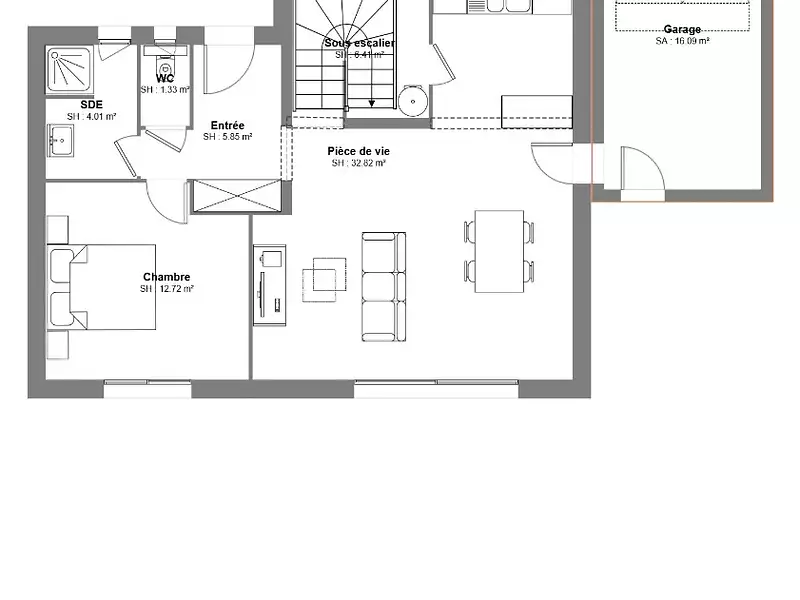 Maison neuve, 95 m² - Vers-Pont-du-Gard (30210)