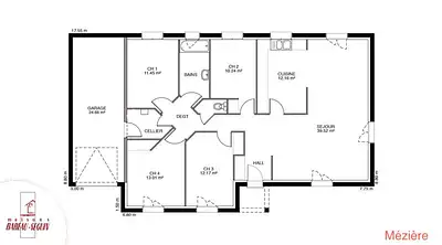 Maison neuve, 88 m²