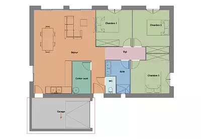 Maison neuve, 80 m²