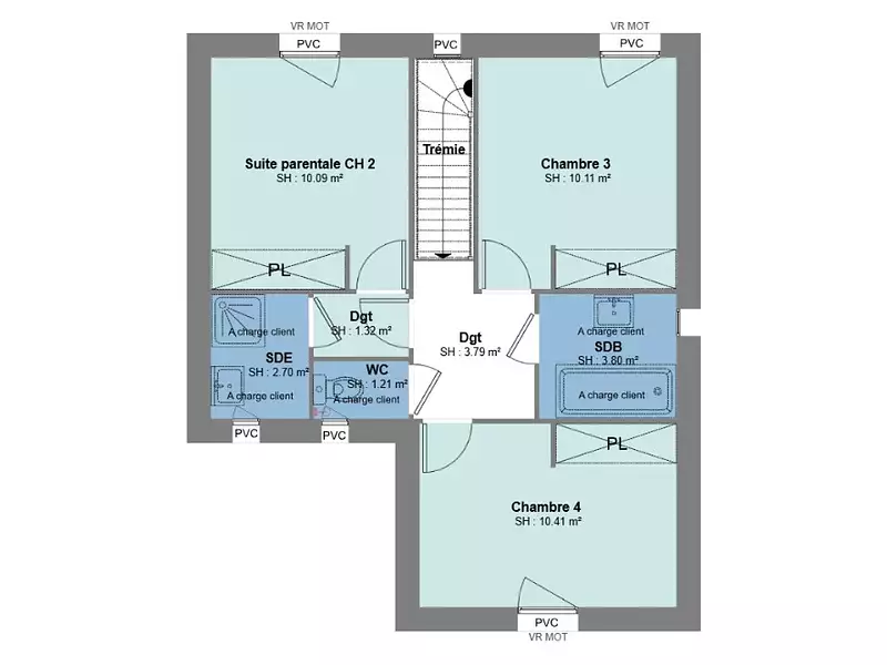 Maison neuve, 90 m² - Fontainebleau (77300)