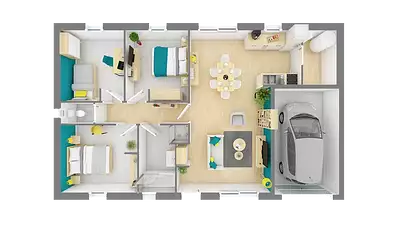 Maison neuve, 80 m²