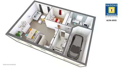 Maison neuve, 65 m²