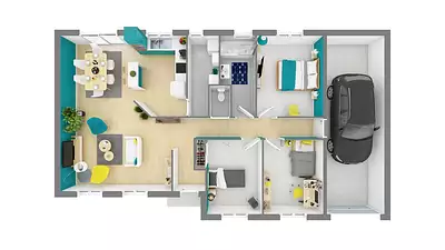 Maison neuve, 80 m²