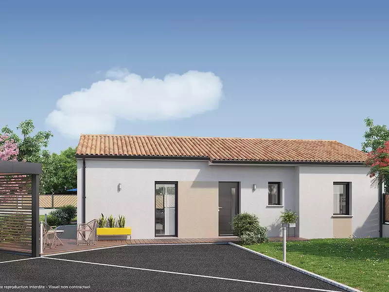 Maison neuve, 77 m² - Maransin (33230)