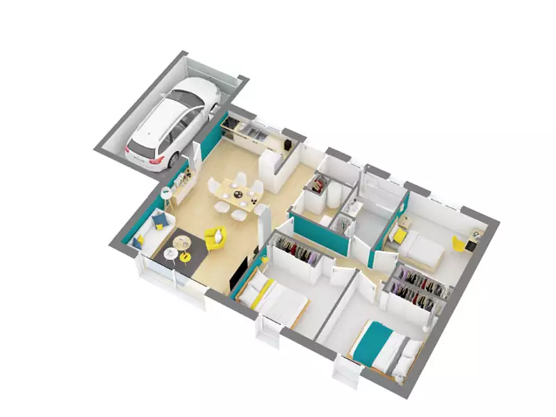 Maison neuve, 73 m² - Pierrefeu-du-Var (83390)