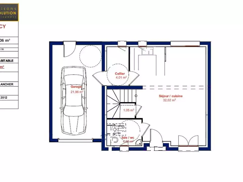 Maison neuve, 82 m² - Bû (28410)