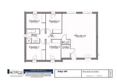 Maison neuve, 100 m²