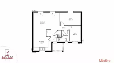 Maison neuve, 71 m²