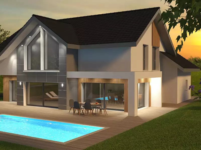 Maison neuve, 160 m² - Neydens (74160)