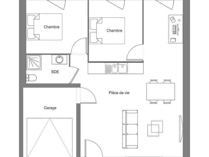 Maison neuve, 55 m² - Fougères (35300)