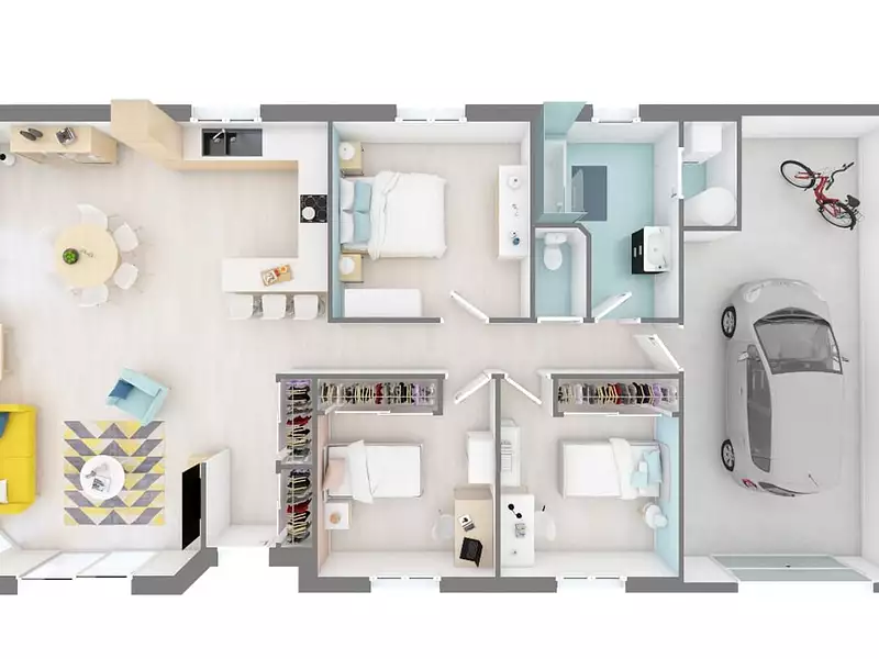 Maison neuve, 91 m² - Allenjoie (25490)