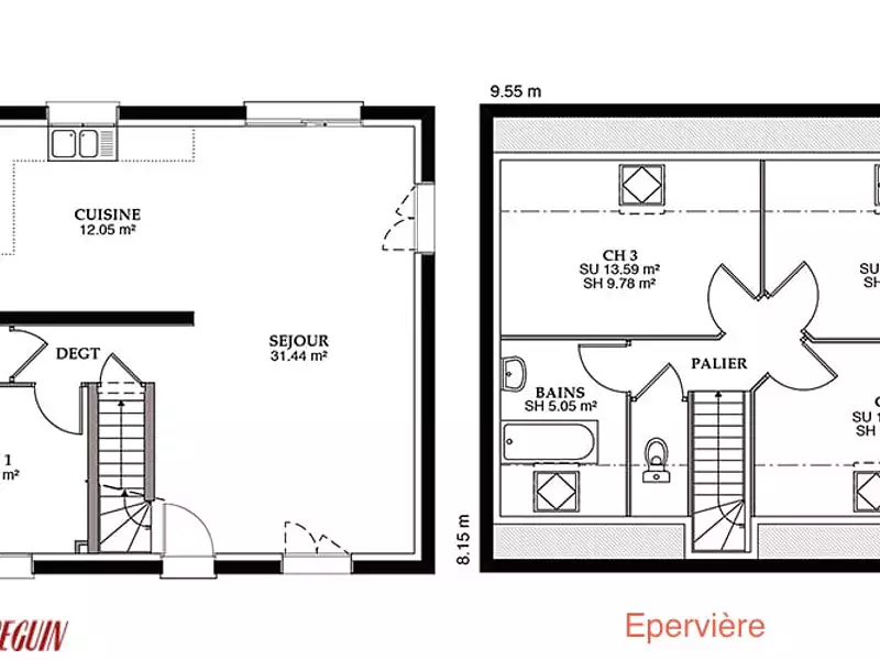 Maison neuve, 82 m² - Saint-Germain-des-Prés (45220)