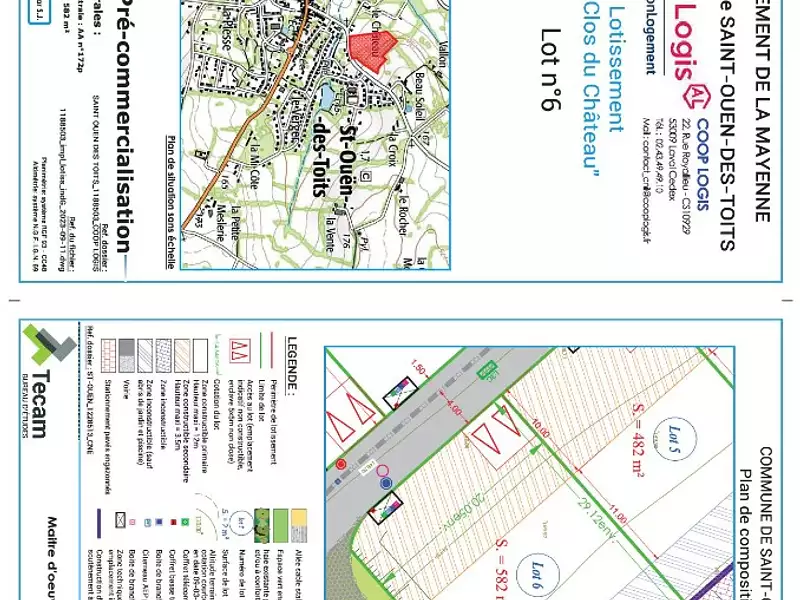 Terrain à bâtir, 579 m² - Saint-Berthevin (53940)