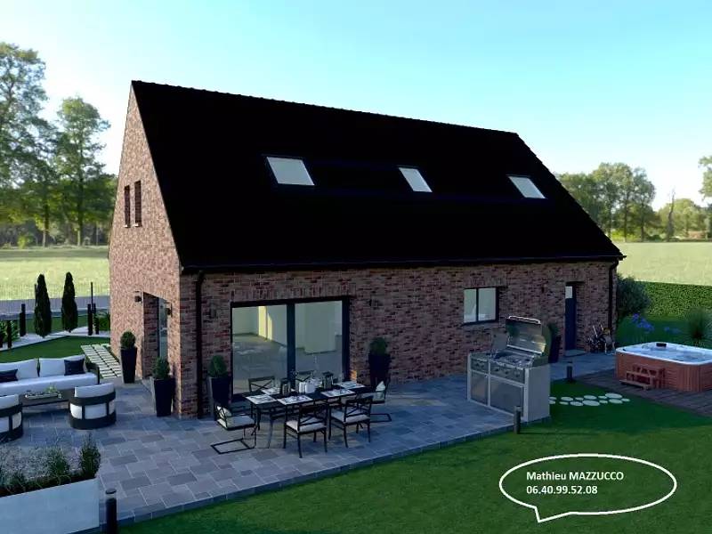 Maison neuve, 150 m² - Etricourt-Manancourt (80360)
