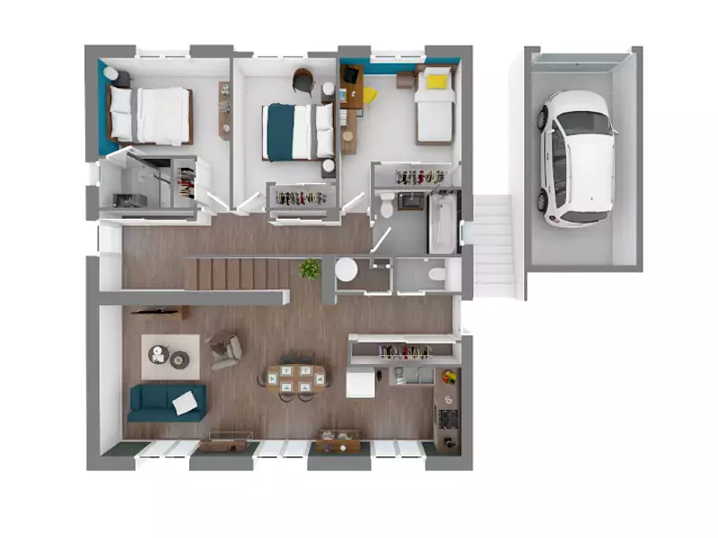 Maison neuve, 100 m² - Valflaunès (34270)