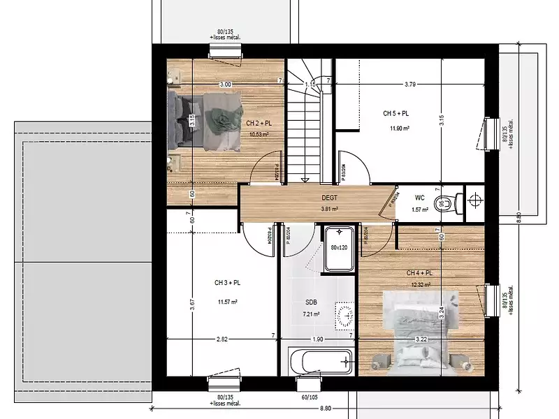 Maison neuve, 132 m² - Le Lion-d'Angers (49220)