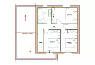 Maison neuve, 92 m²