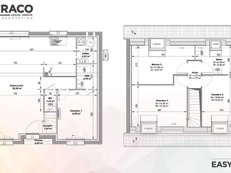 Maison neuve, 85 m² - Bouttencourt (80220)