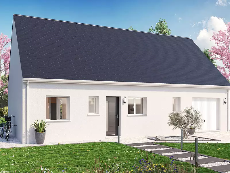 Maison neuve, 90 m² - Hommes (37340)