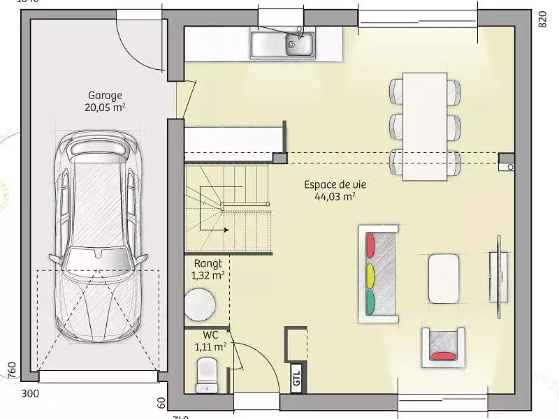 Maison neuve, 91 m² - Saint-Aubin-Epinay (76160)