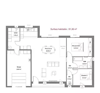 Maison neuve, 80 m²