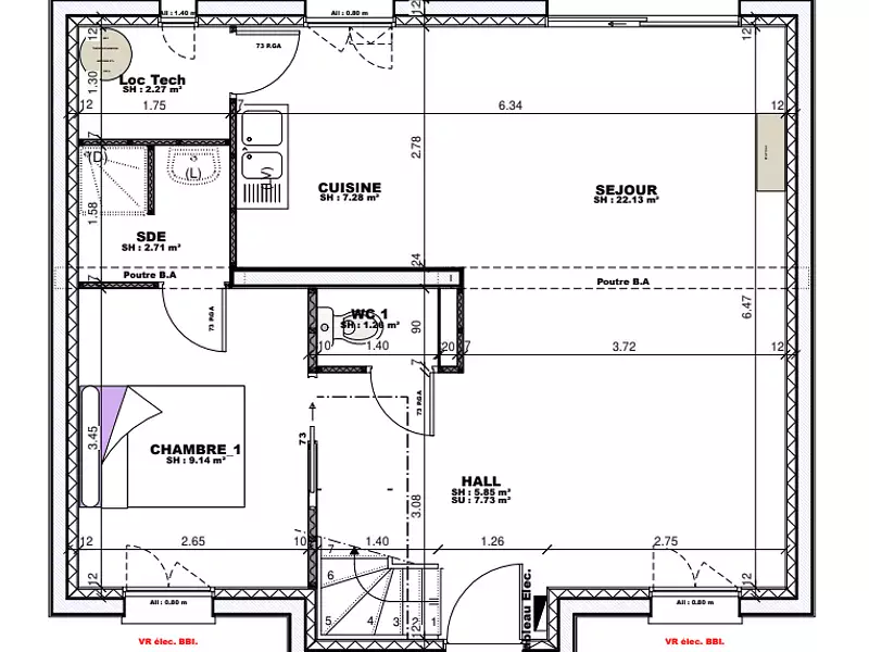Maison neuve, 100 m² - Pussay (91740)
