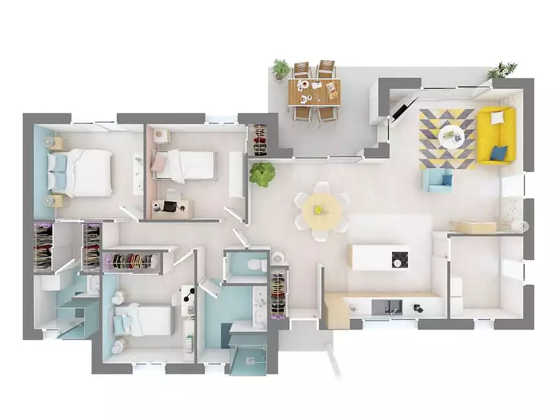 Maison neuve, 100 m² - Marsac-sur-l'Isle (24430)