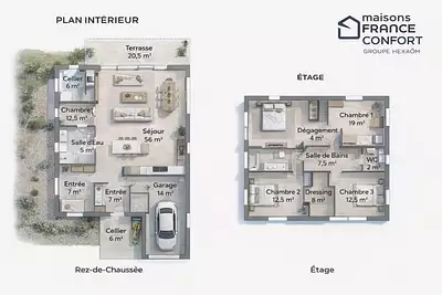 Maison neuve, 130 m²