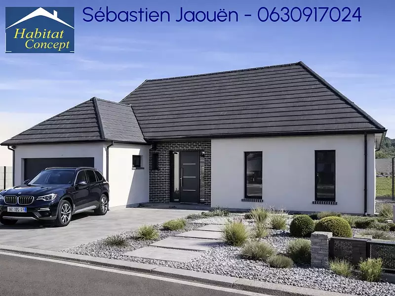 Maison neuve, 92,32 m² - Marquion (62860)