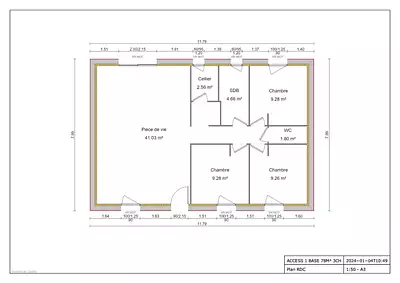 Maison neuve, 78 m²