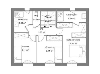 Maison neuve, 98 m²