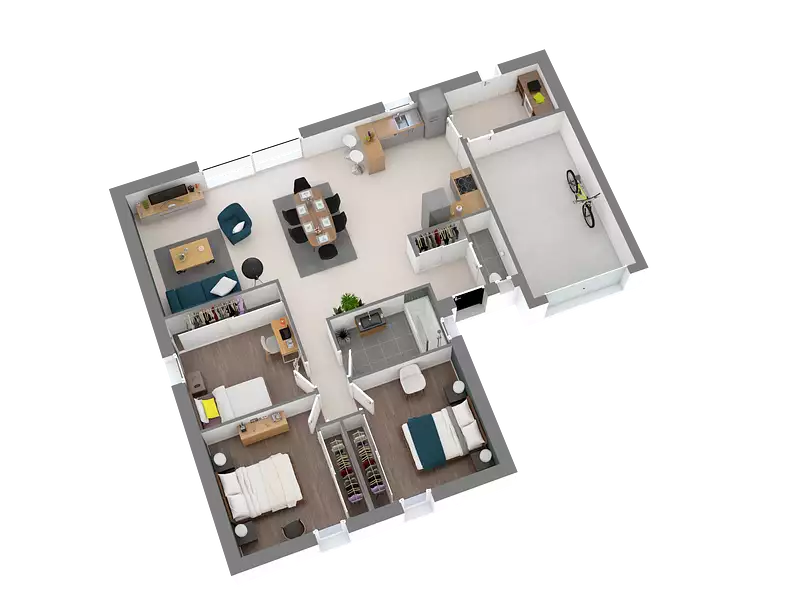 Maison neuve, 90 m² - Vern-d'Anjou (49220)
