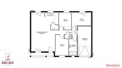 Maison neuve, 73 m²