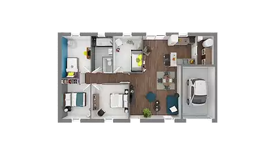 Maison neuve, 91 m²