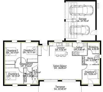 Maison neuve, 111 m²