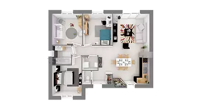 Maison neuve, 74 m²