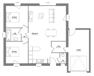 Maison neuve, 70 m²