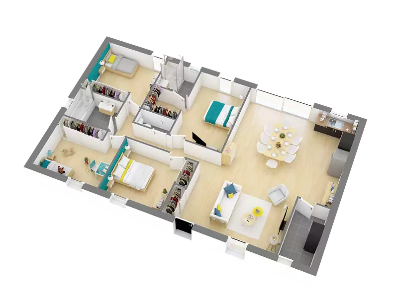 Maison neuve, 110 m² - Val-d'Izé (35450)