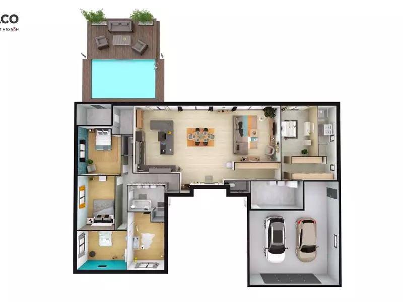 Maison neuve, 226 m² - Beaubray (27190)